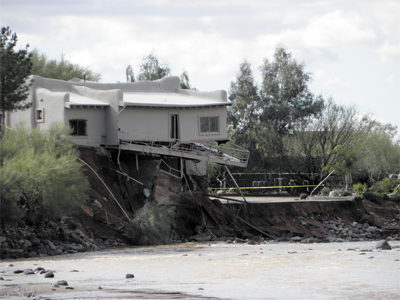house falling